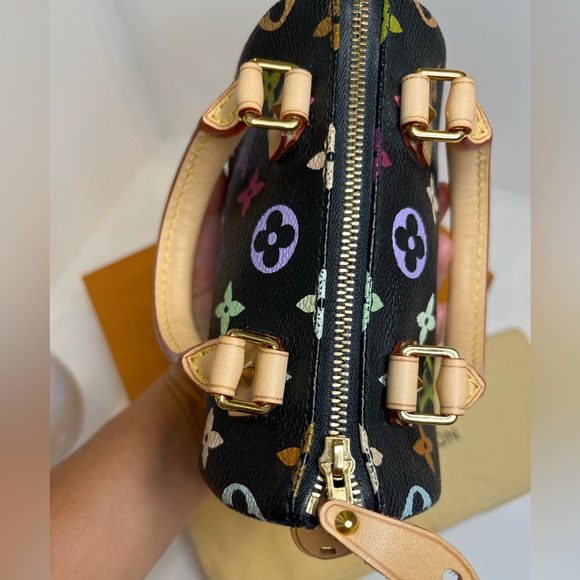🎀LOUIS VUITTON MINI SPEEDY BLACK MULTICOLOR - Picture 9 of 17